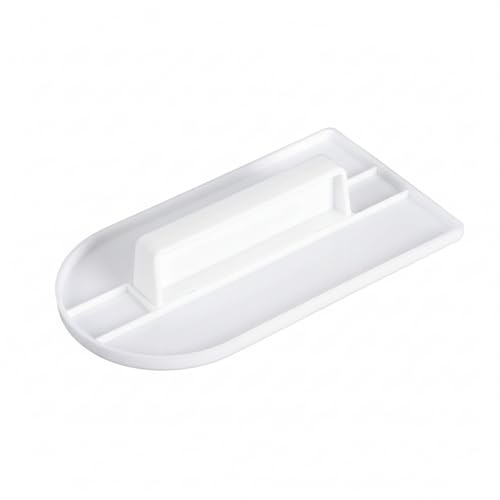 Professional Cake Smoother Polisher Tool - Adjustable Fondant Icing Edge Side Scraper, Plastic Baking Surface Leveler for Buttercream & Cream - 14.5cm×8.1cm - 1 Pcs