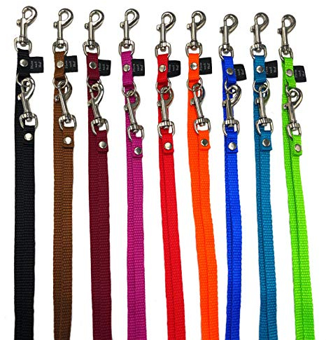 elropet Hundeleine kleine Hunde Mini Doppelleine 3/4/5-fach verstellbar 2m - 5m 10mm (5m 5-Fach verstellbar, schwarz)