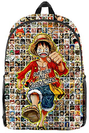 WANHONGYUE One Piece Anime 3D Printing Rucksack Backpack School Bag Shoulder Bag for Kids Picture / 31
