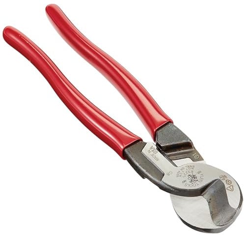 Klein Tools 63225 Coupe-câble, 22,9 cm, pour aluminium, cuivre et câble de communication