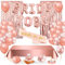 Bride to Be Deko, Jga Deko Frauen, Bride to Be Ballons, Jga Luftballons, Bride to Be Girlande, mit Jga Schärpe Tischdeko Rosegold für Junggesellenabschied Frauen, Bachelorette Party