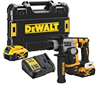 DeWalt - Martillo Electroneumático sin escobillas XR 18V SDS-Plus 1,4J con 2 baterías Li-Ion 5Ah y maletín TSTAK