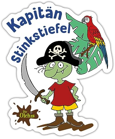 Die Olchis Classic Kapitän Stinkstiefel Sticker Aufkleber