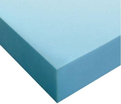 Planchas goma espuma poliuretano - Densidad Media D25kg (100x200x10cm) Azul- espuma para tapizar, espuma sofa, colchones, cojines, relleno, guata, colchones para furgonetas camper, colchones espuma