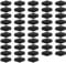 2x2 Fence Post Black Plastic Caps for Metal, Plastic,Vinyl or Wood (Pack of 48)
