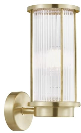 Nordlux 2218281035 Linton Wandleuchte, Messing, IP54