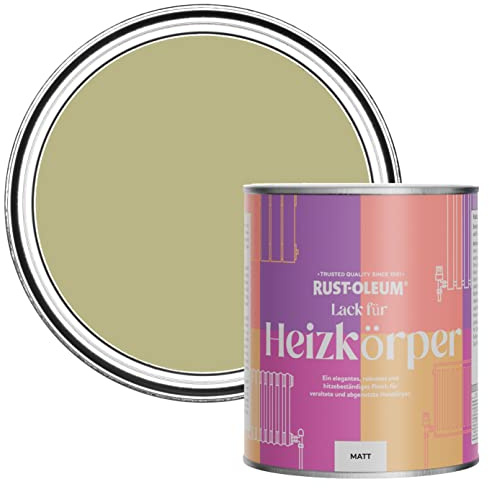 Rust-Oleum Green Radiator Paint in Matt Finish - Sage Green 750ml