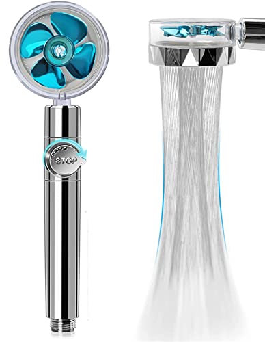 AMZOPDGS Duschkopf Hochdruck-Duschkopf 360 Grad drehbar mit kleinem Ventilator Duschkopf-Spray-Dusche für Badezimmer-Duschkopf-Duschköpfe