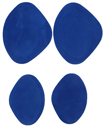 JEYANG Schuhflicken Turnschuhe Vamp Repair Sticker Grant Sticky Schuheinlagen Fersenschutz Schuhe Abgenutzte Löcher Reparatur Gefüttertes Fußpflegewerkzeug,Blau 4St