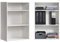 mokebo® Bücherregal weiß aus Holz 'Der Bücherwurm', Schuhregal, Holzregal, Aktenregal, Standregal fürs Wohnzimmer, Büro, Kinderzimmer, Regal klein für die Wand mit viel Stauraum, 60cm Breite