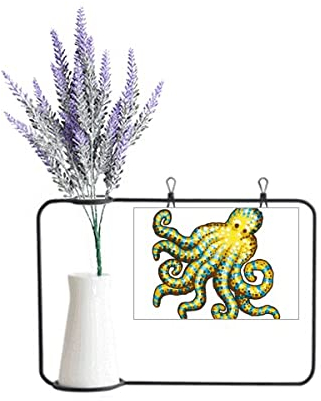 no/no Octopus Marine Life Cartoon Pattern Artificial Lavender Flower Vase Bottle Card