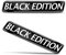 Biomar Labs 2 x 3D Gel Silikon Aufkleber Black Edition Badge Schwarz Stickers Autoaufkleber Auto Motorrad Fahrrad Fenster Tür Laptop KS 179