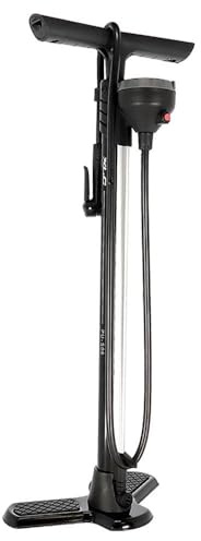 XLC Bomba de Suelo PU-S06 11 bar/160 PSI MAX Black Presta/Schrader, Mango Compuesto, 32