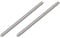QUARKZMAN M10 x 200mm Vollgewinde Bolzen x 2Stk 304 Edelstahl Stab Stangenbolzen Rechte Handgewinde für Holzbearbeitung [Silberton]