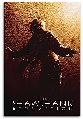 Filmposter The Shawshank Redemption, Raumdekoration, ästhetisches Poster, künstlerisches Poster für Schlafzimmer, Wohnzimmer, Wände, 30 x 45 cm, ungerahmt