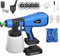 Fence & Decking Paint Sprayer with 800ML Container, Cleaning & Blowing Joints, 4 Nozzles and 3 Patterns, Cordless Spray Gun - Easy to Clean, Adjustable Flow up to 500ML/MIN