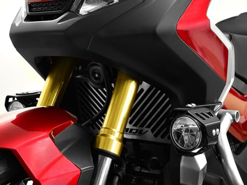 LED Zusatzscheinwerferset inkl. Halteset für Nebel (Paar) mit Gehäuse für kompatibel mit Honda X-ADV schwarz von Baujahr2017 bis Baujahr 2019