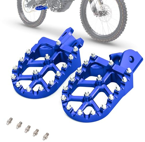 IUVWISN Repose-pieds de moto en aluminium 7075 pour moto tout-terrain électrique Surron Sur Ron Light Bee X/S Talaria Sting MX3/R MX4 Talaria XXX Segway X260 X160 Bleu