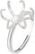 BENECREAT 925 Sterling Silber Stein Kralle Lünette, 15 mm Verstellbare Ringrohlinge Mit 6 Kralle, Fingerring-Basis Für Die Herstellung von Handgefertigtem Schmuck
