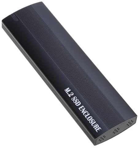 Pnuokn Aluminum M.2 NVMe Sata SSD Enclosure Box USB 3.1 10Gbps Fast Adapter Case For Rapid Connecting Simple Assembly Excellent Heat Dissipation