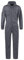Yukirtiq Men's Lightweight Hooded Overall Hard Wearing Solid Color Mechanics Boiler Suit Workwear Hooded Boilersuit Coverall, Grey, XL
