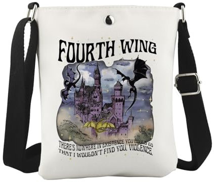 Fantasy Book Inspired Crossbody Bag Dragon Ride Gift Basgiath War College Gift Iron Flame Gift (Fourth CB EU)