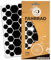 Farbviereck Reflektoren Sticker Set Sechsecke Verschiedene Aufkleber Farben als Fahrradaufkleber - auch für Helm Roller Kinderwaren Reflektor Kinder - Hexagon (schwarz Glanz)