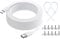 BCSAILVE 33 FT USB C Cable for Security Camera Blink, Ring Pan-Tilt Indoor Cam, Xiaomi Mi Eufy, Weatherproof Type-C Extension Power Cord 10m Long, White