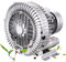 QXIUDDYS 120W-1100W Seitenkanalverdichter Regeneratives Gebläse Zum Luftblasen,Radialgebläse Gasringturbine Gasringverdichter Seitenkanal Gebläse,für Aquakultur,350W/0.47HP