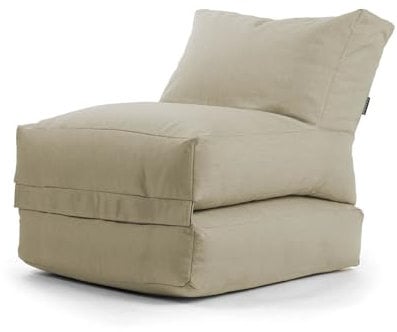 mokebo® Outdoor Sitzsack 'Der Summerdream', Bean Bag mit Füllung oder Gartenliege für Indoor & Outdoor, auch als Outdoorkissen, Relaxliege oder Liege für Kinder & Erwachsene in Sand