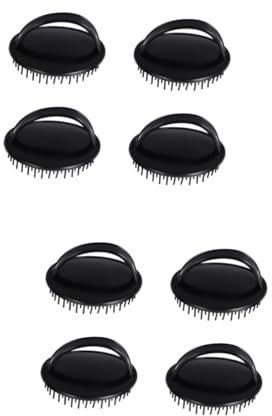 SAFIGLE 2 Sätze Shampoo-bürste Bürsten Massieren Lang Entwirren Multifunktional Badepinsel Shampoo Pinsel Schuppen Haarbürste Für Die Kopfhaut Entwirrer Dusche Plastik Black 4 Stücke * 2