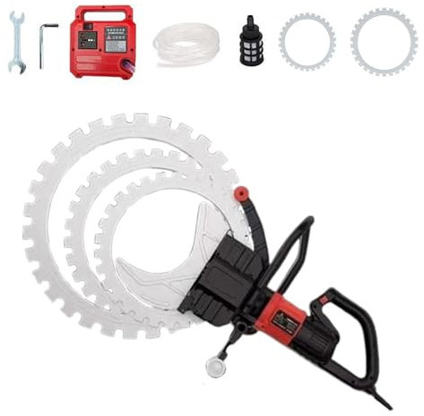 Adjustment-free Concrete Ring Saw,16.14/20.47/23.62-in Electric Toroidal Concrete Cutter Saw with Wet Water Supply Dust Suppression,Cutting Depth 11.81/15.75/19.7-in,for Concrete,110V-410+600mm