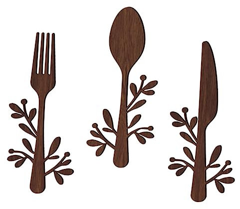 GLEAVI 3pezzi Ciondoli in Utensili da Cucina Decorazioni da Parete Pendenze Appendere per Interni Cucina