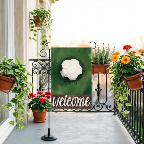 Gestaltbares Banner Doppeltes 12x18 Zoll Outdoor-Gartendesign, geeignet für den Garten (Green, 30x45cm)