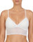 DKNY Damen Moderner Bralette Spitze, Lang BH, Popeline Weiß, Medium