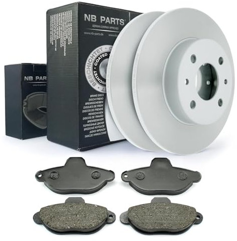 NB PARTS Bremsscheiben + Beläge vorne passend für Fiat Panda 169 Punto 176 188 Seicento Lancia Y