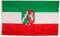 Bundes- und Länderflagge aus wetterfestem Material mit Metallösen, Outdoor Fahne & Flagge (Nordrhein-Westfalen) 150x90cm