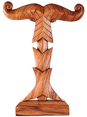 Windalf Vikings Irminsul Holzdeko Tara 20 cm Auf Sockel Wikinger-Dekofigur Geschenk Fruchtbarkeits-Symbol Handarbeit