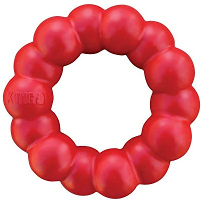 KONG Ring - Hundekauspielzeug - Unterstützt die Zahngesundheit des Hundes - Langlebiger Naturkautschuk - Für XL Hunde