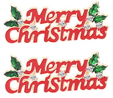 2 Stk Weihnachtsschmuck Urlaub Kristall Brosche Weihnachtsstift Weihnachtsanhänger Für Die Schmuckherstellung Weihnachts-anstecknadel Weihnachtsschneemann Weihnachtsbaum