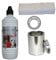 Moritz Starter Set 1 x 1000 ml Bio Ethanol + 1x Blechdose 500 ml mit Deckel + 1x Watte/Keramikwolle + 1x Sparplatte für Brenner Kamin Ofen Sicherheitsbrenner Brennpaste