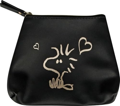 Capelli New York Peanuts Kosmetik Tasche Woodstock Black Combo Beautybag Make-Up Tasche Kulturbeutel