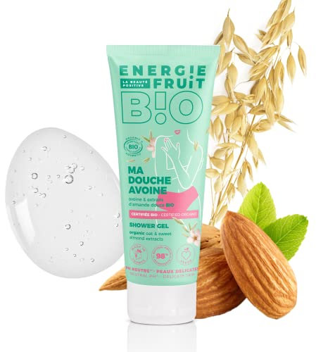 ENERGIE FRUIT | Gel Douche pH Neutre | Certifié BIO par Ecocert | Avoine & Amande Douce | Vegan | 200ml