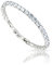 inSCINTILLE Bracciale Tennis Donna Uomo con Zirconi, Regolabile 18-20 cm, Confezione Regalo Inclusa, Braccialetto Tennis Fine o Spesso (Dimensione pietre 1,5 mm, Catena Argento - Pietra Bianca)