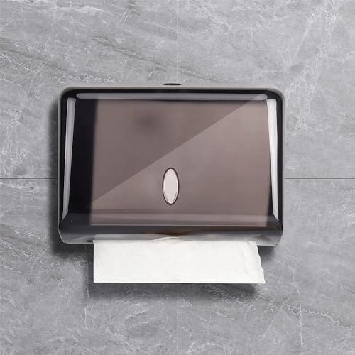 TOBEFORT Berührungsloser Papierhandtuchspender, Wandhalterung, kein Bohren, wasserdicht/staubdicht, multifunktionaler Taschentuchhalter für Zuhause, Küche, Büro, Badezimmer, WC