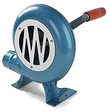 SANJIANG Handkurbel Schmied Schmiedegebläse Manuelles BBQ Gebläse BBQ Kurbelgebläse Manuelles Schmiedegebläse Handkurbelgebläse Grill Kohleanzünder,250W