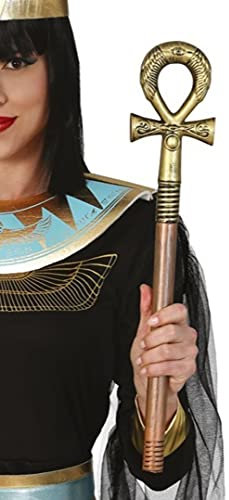 FIESTAS GUIRCA Ägyptisches Ankh-Zepter Antike-Accessoire Gold-bronzefarben