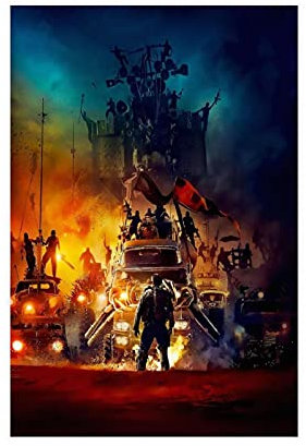 Mad Max Fury Road Poster Movie Canvas Poster Wall Art Decor Print Bild Gemälde für Wohnzimmer Schlafzimmer Dekoration Ungerahmt: 50 x 75 cm