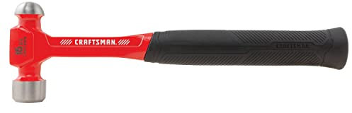 CRAFTSMAN Ball Peen Hammer 16-oz Rounded Face Steel Head Steel Rubber (CMHT54179)