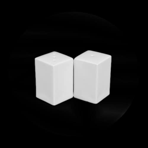 Holst Porzellan SP 006 Salz- & Pfefferstreuer Quader, Weiss 6 Einheiten